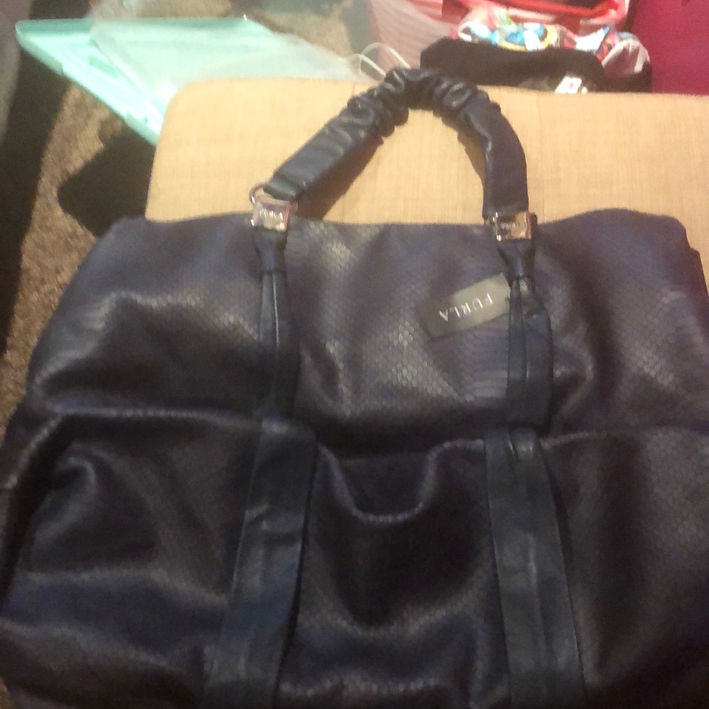 gorgeous blue snakeskin Furla bag new
